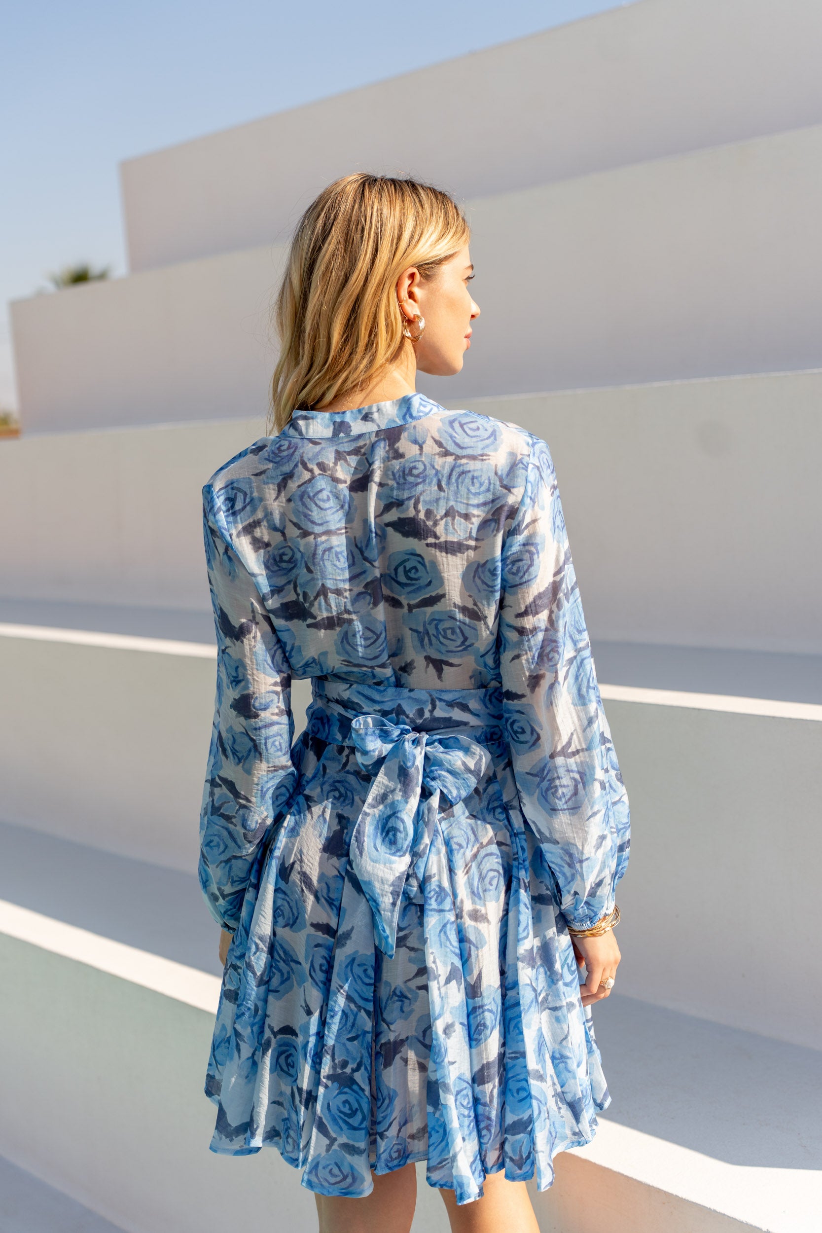 Sonia floral silk dress