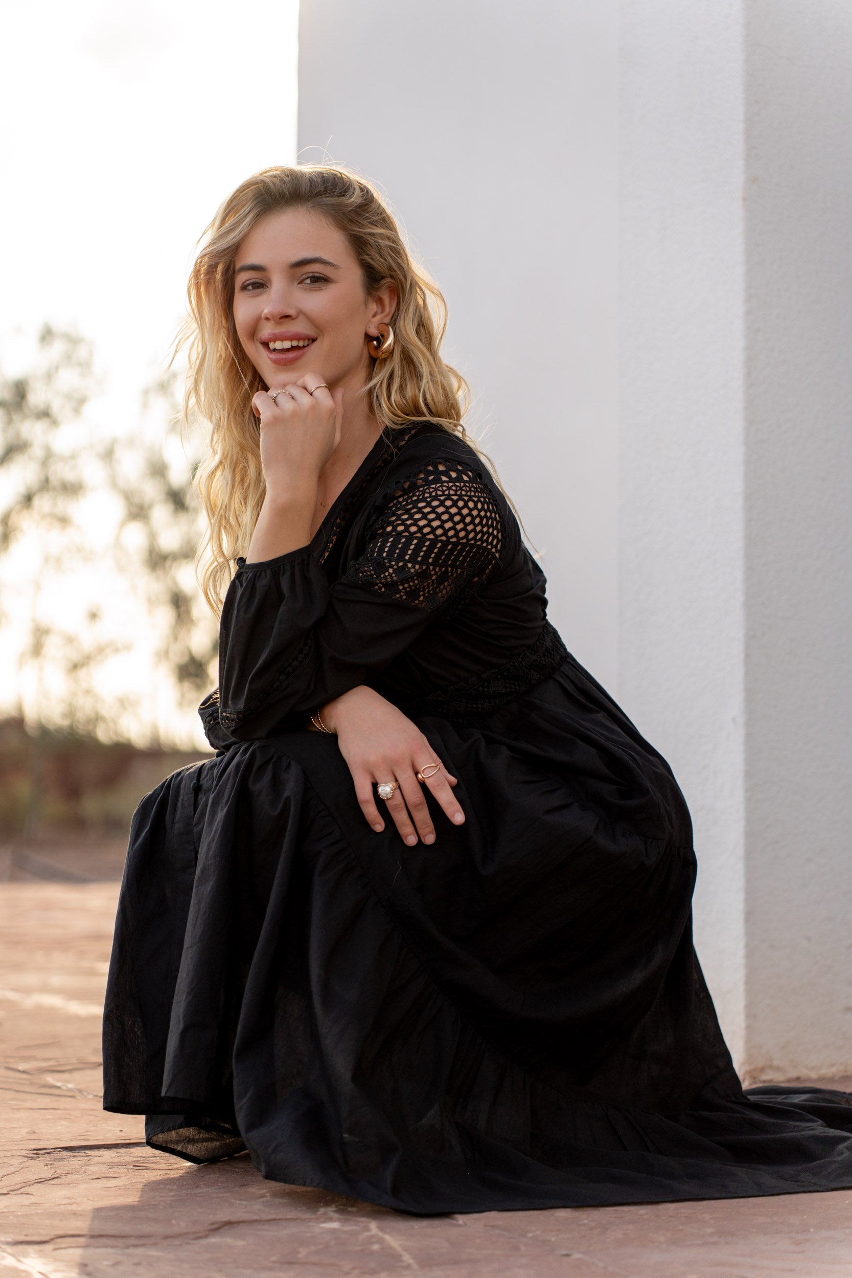 Robe chemise Noémie longue en coton