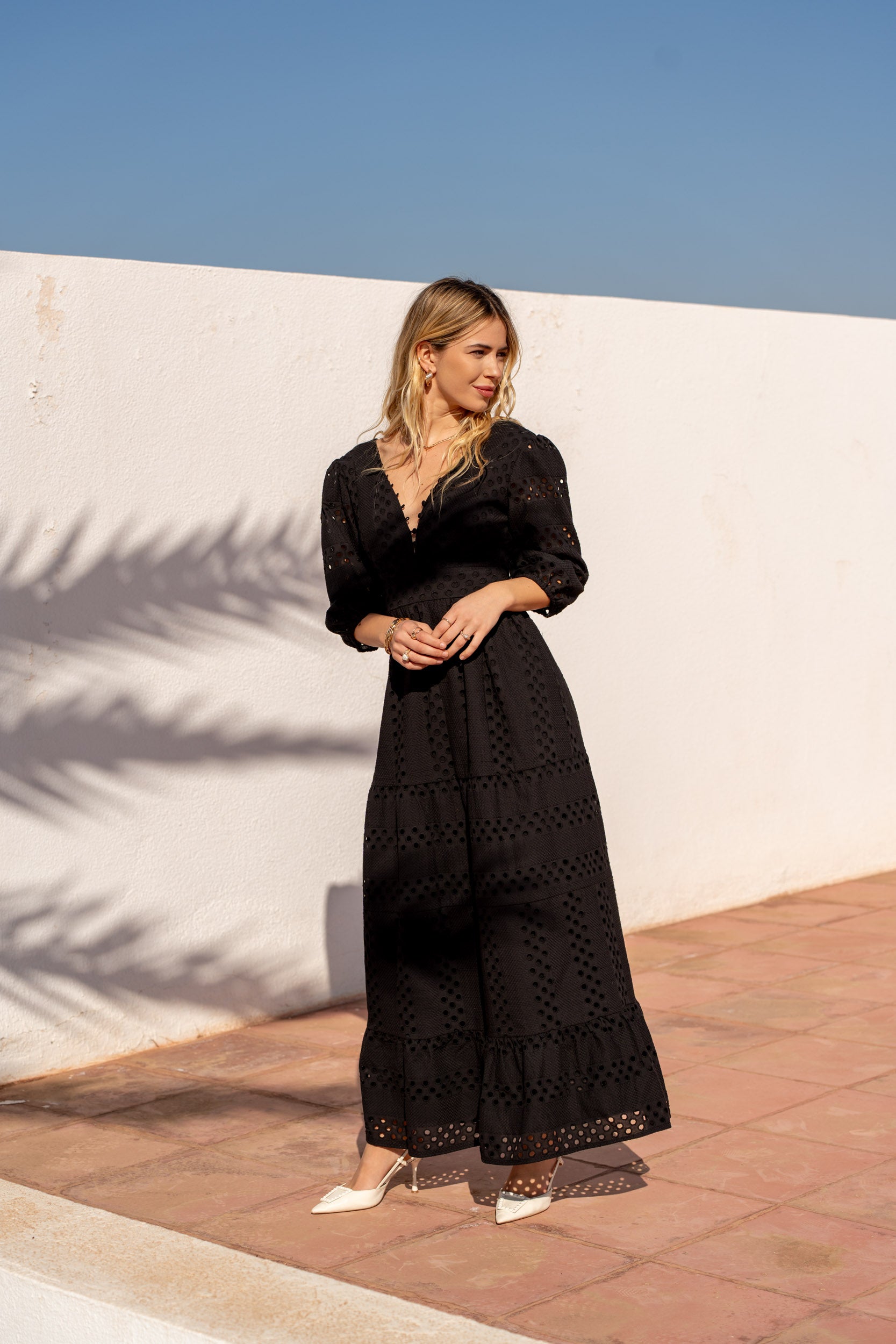 Short silk printed Saint-Tropez dress