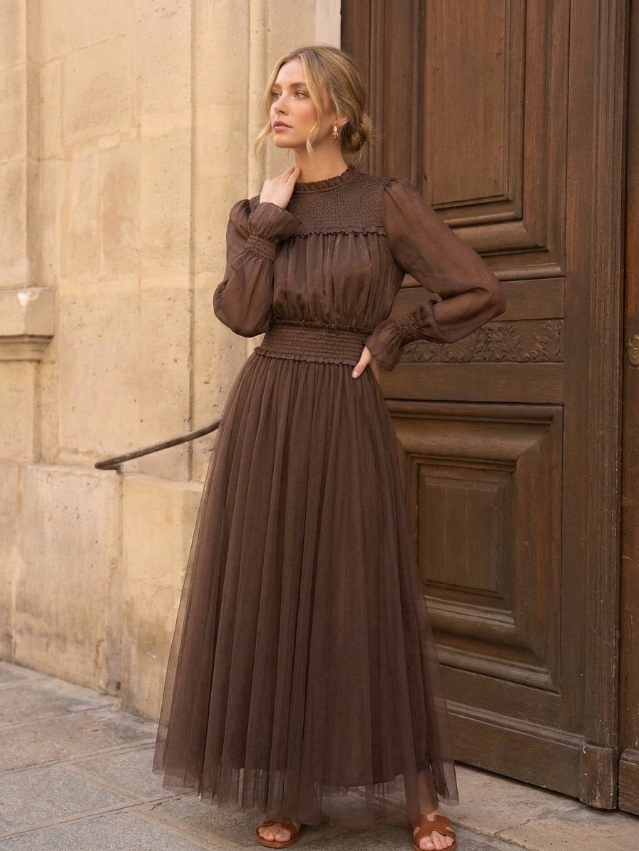Blouse Rena romantique smockée