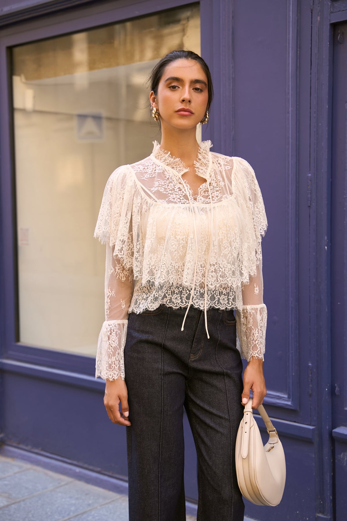 Blouse Bianca en dentelle