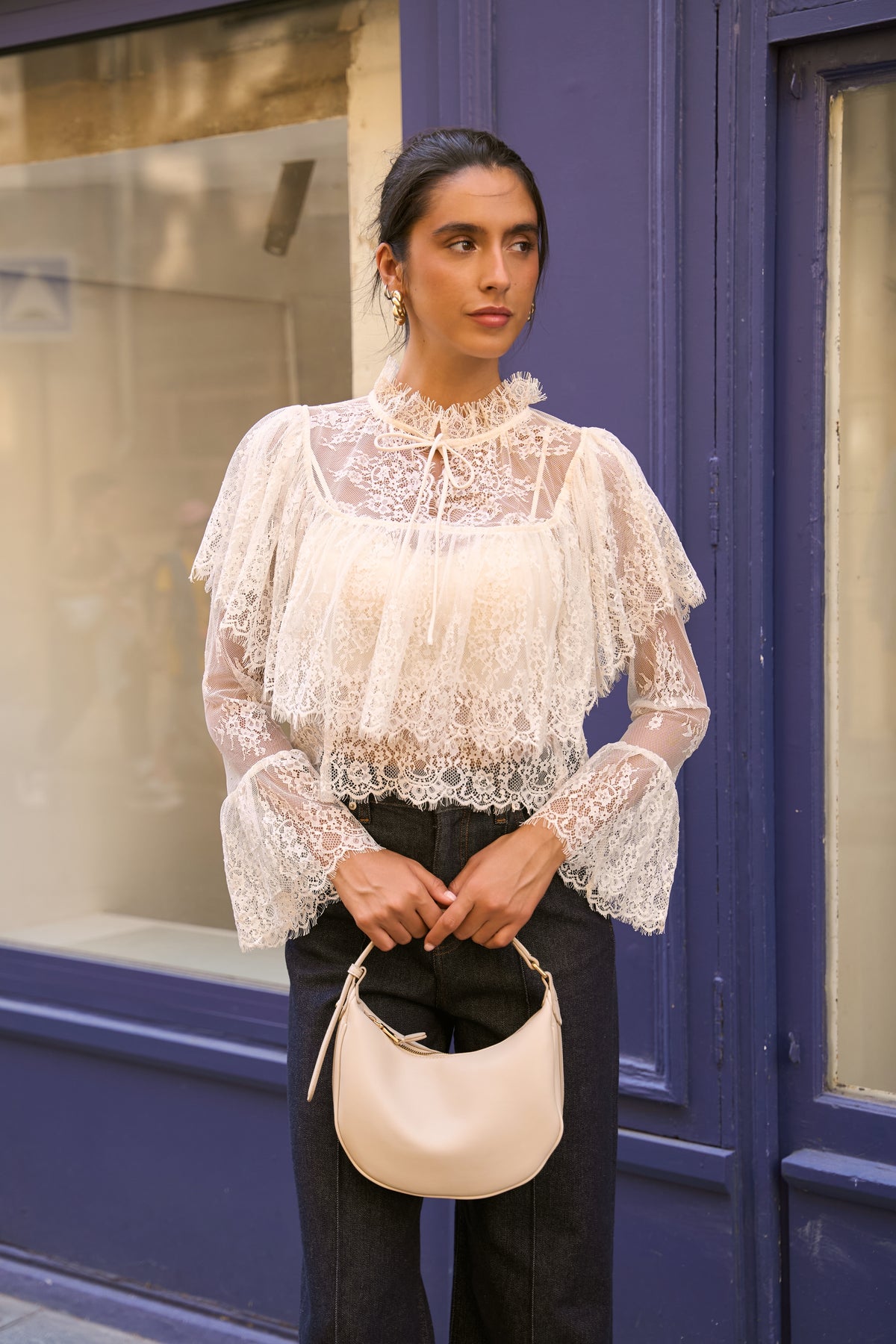 Blouse Bianca en dentelle
