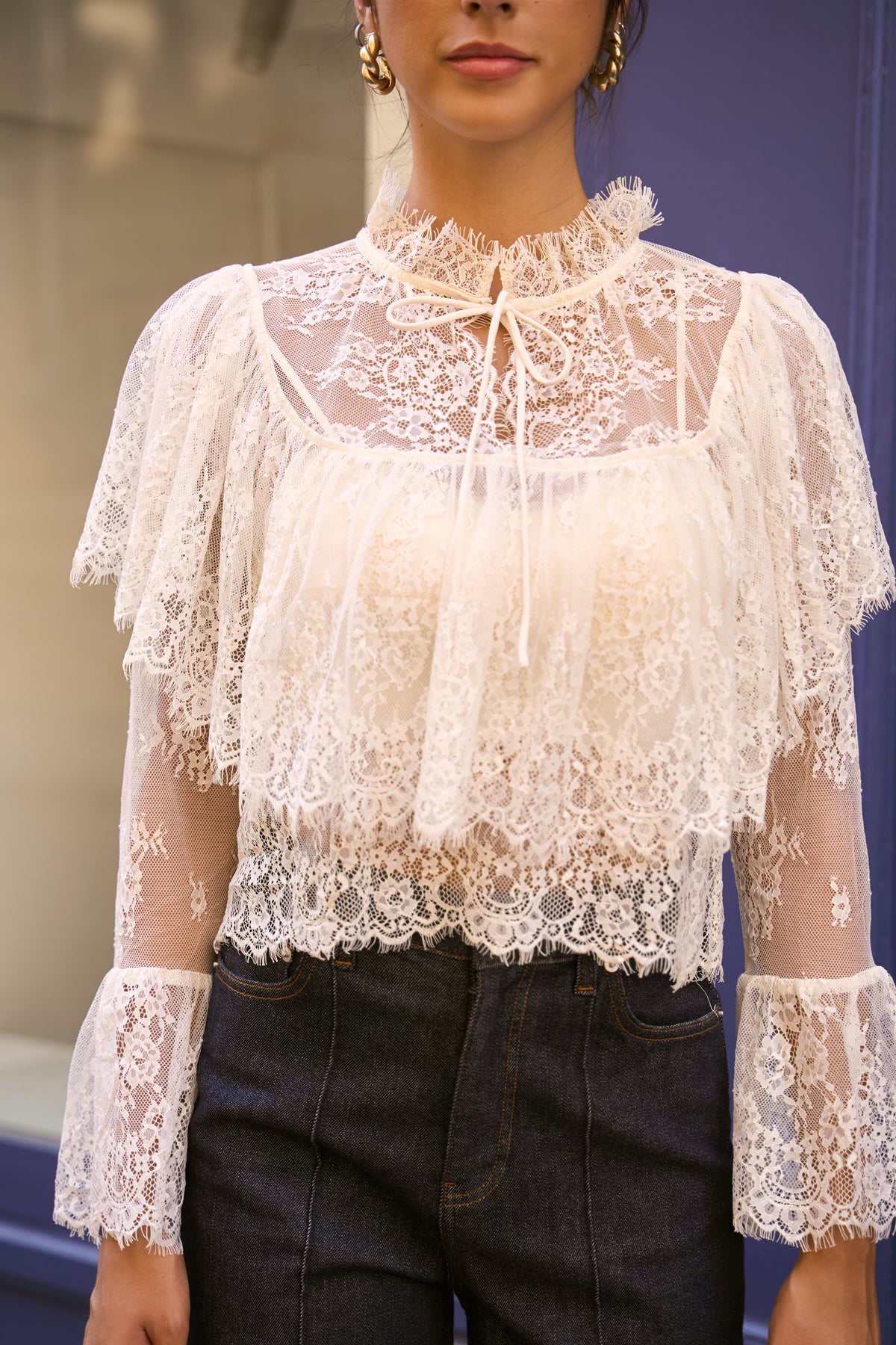 Blouse Bianca en dentelle