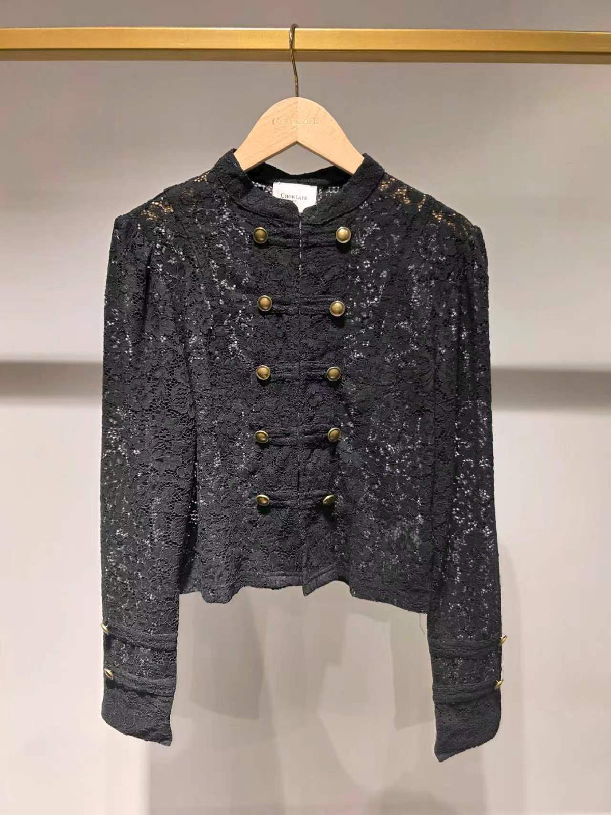 Veste Céline col officier en dentelle