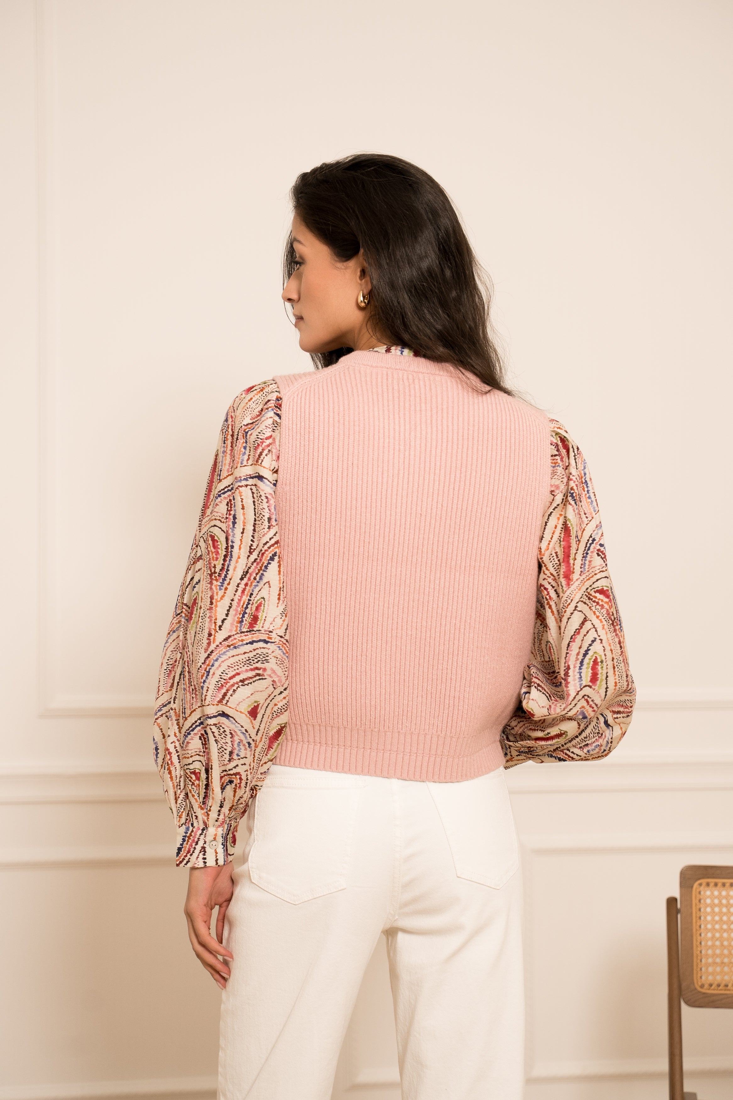 Gilet en maille sans manches