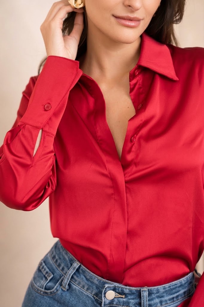 Chemise Léa en satin