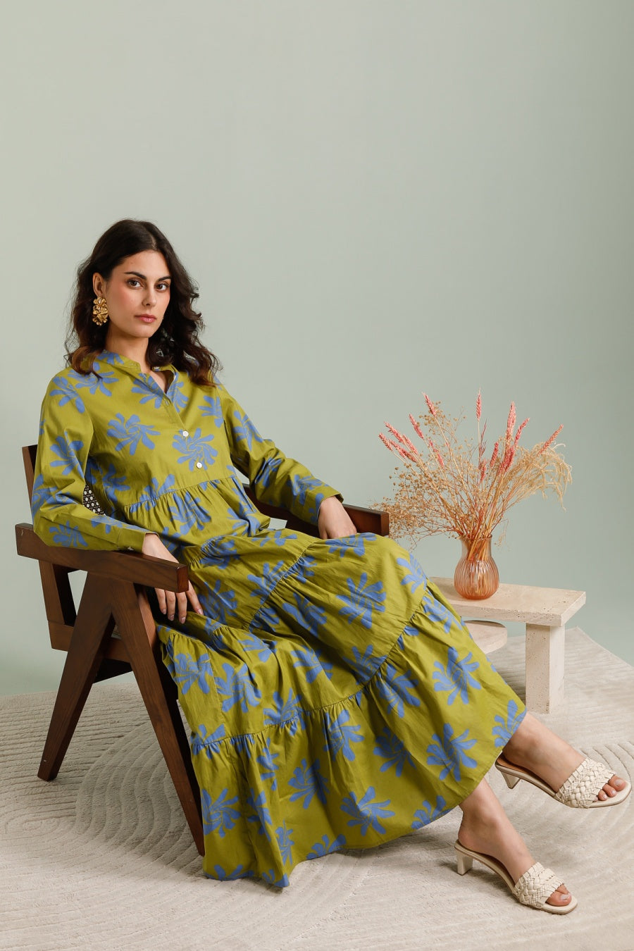 Long dress Marbella silk viscose