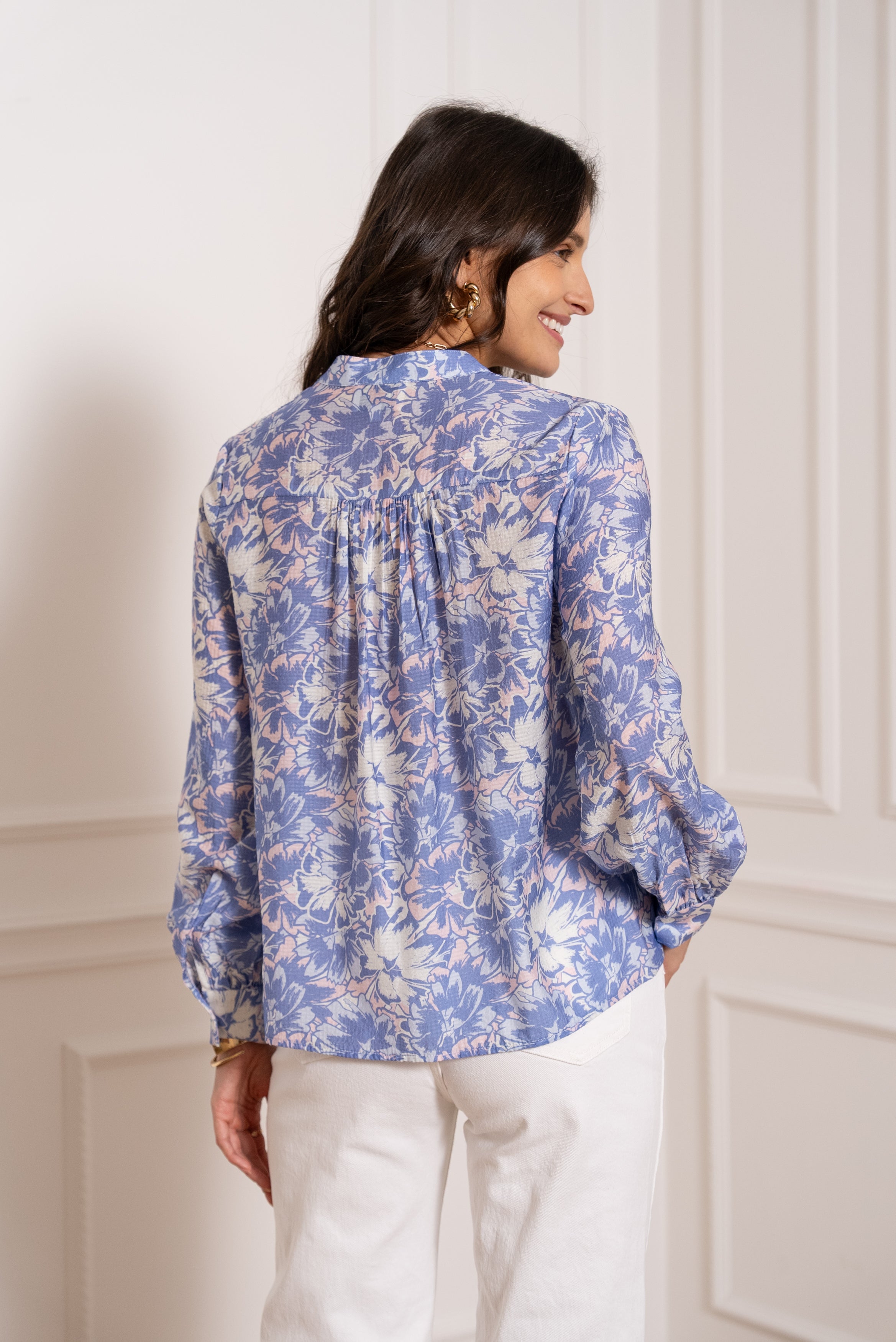 Blouse chemisier Théa imprimé