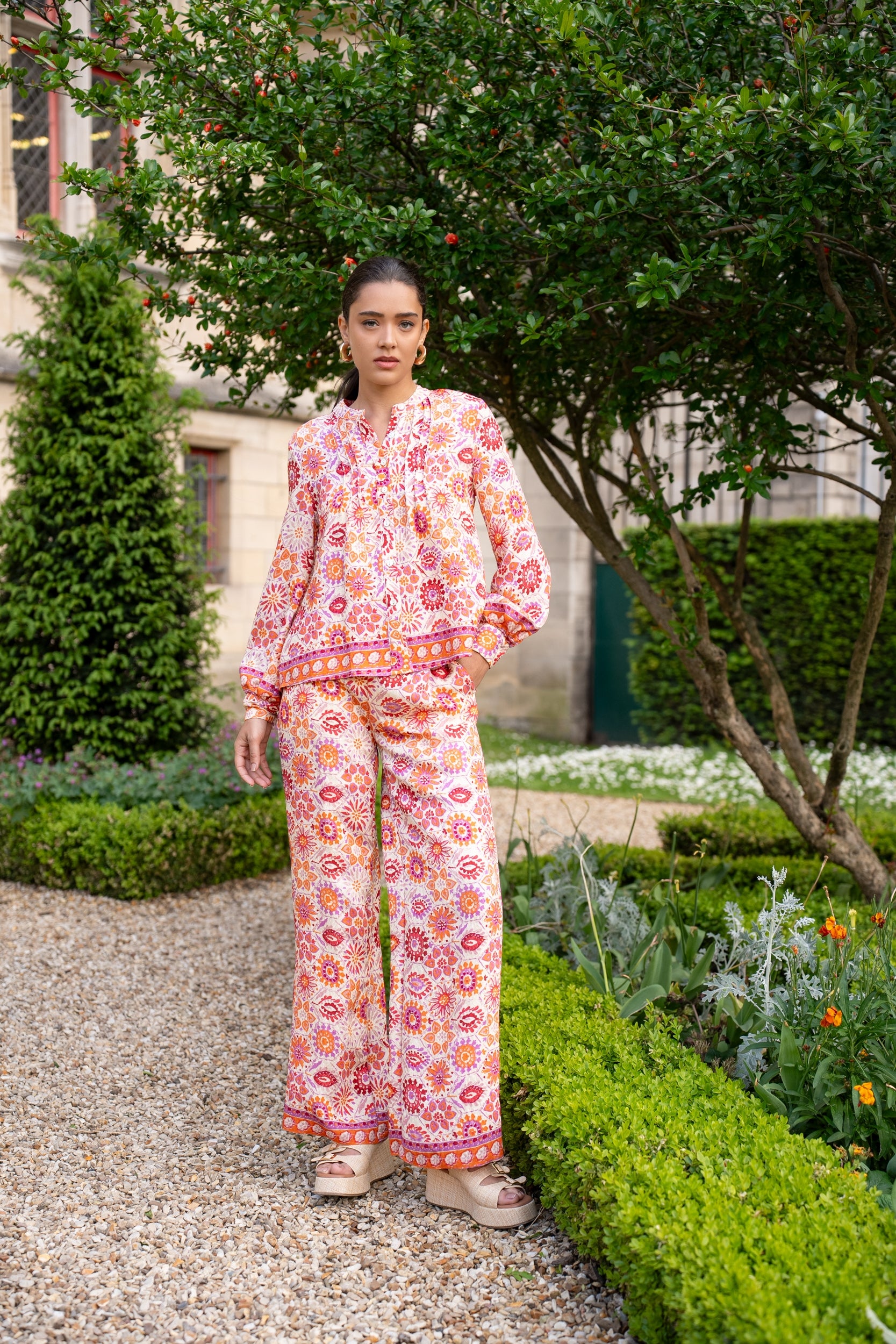 Blouse chemisier imprimé Théa