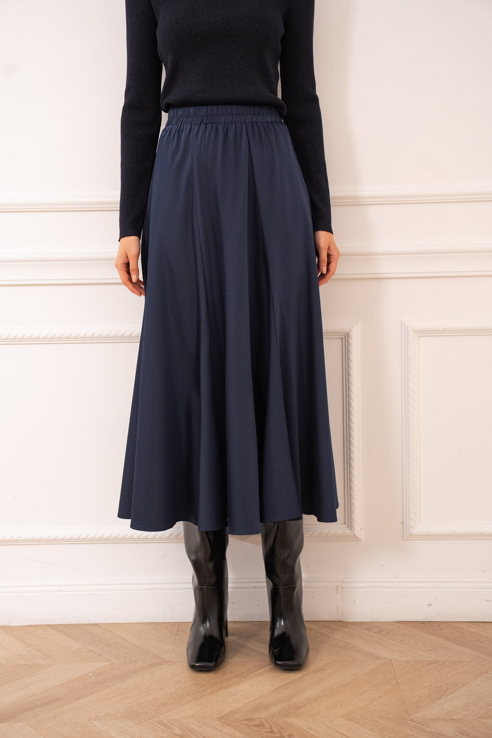 Jupe sirène Valentine en satin