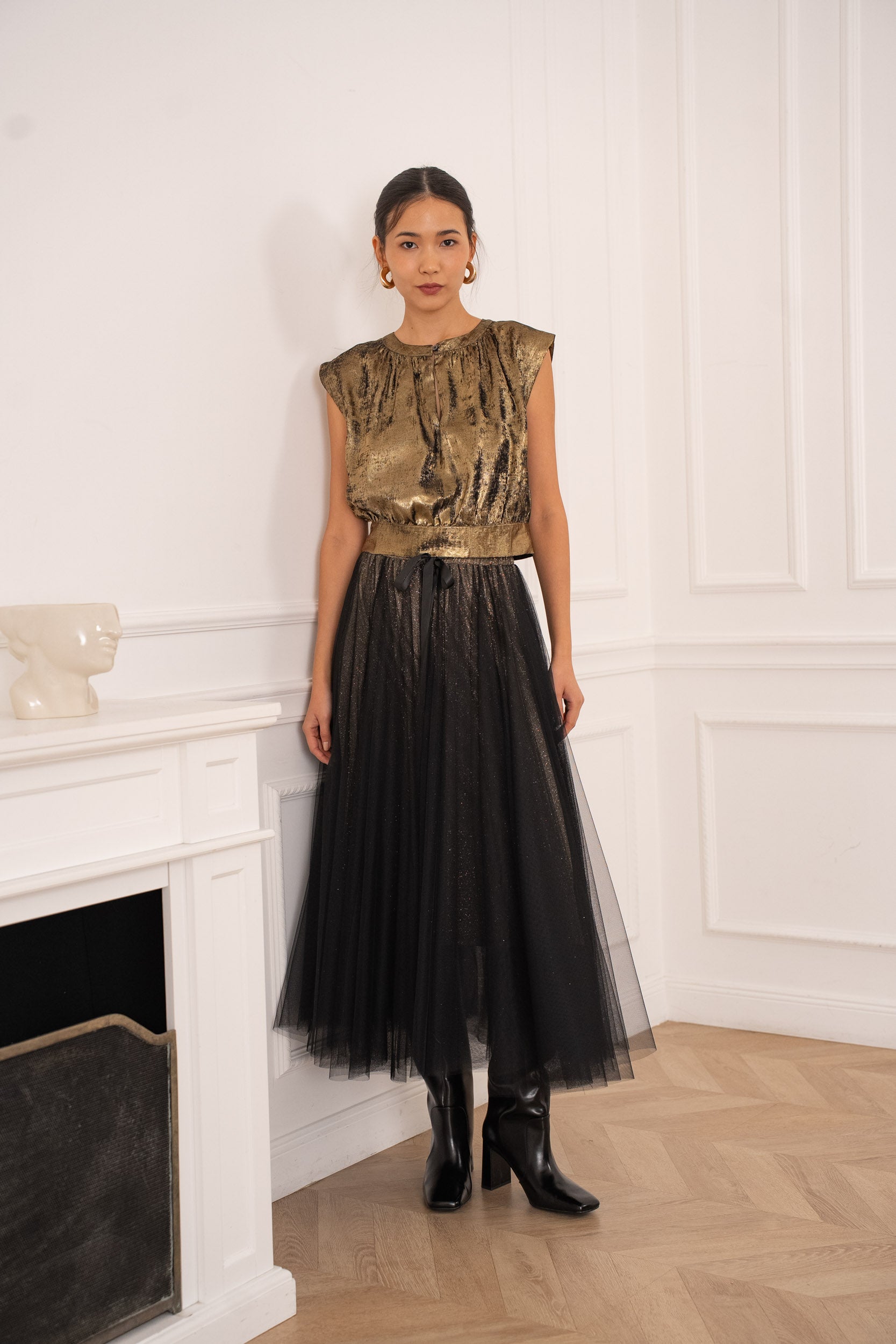 Maguie Silky Crop Top