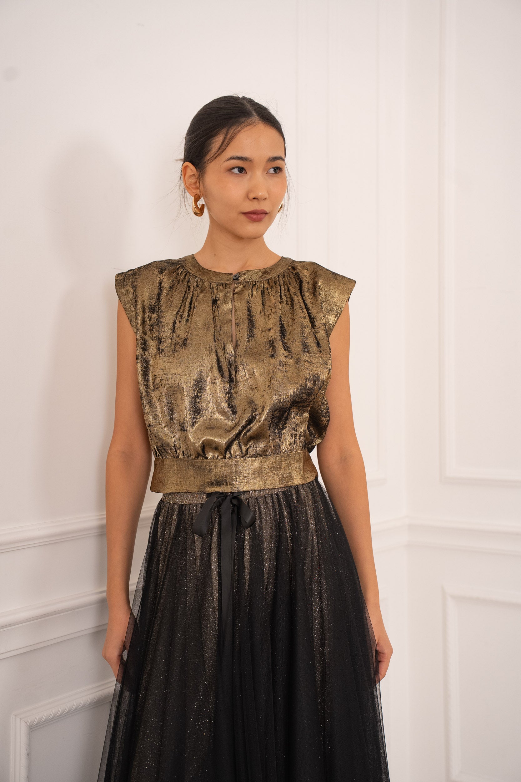 Maguie Silky Crop Top