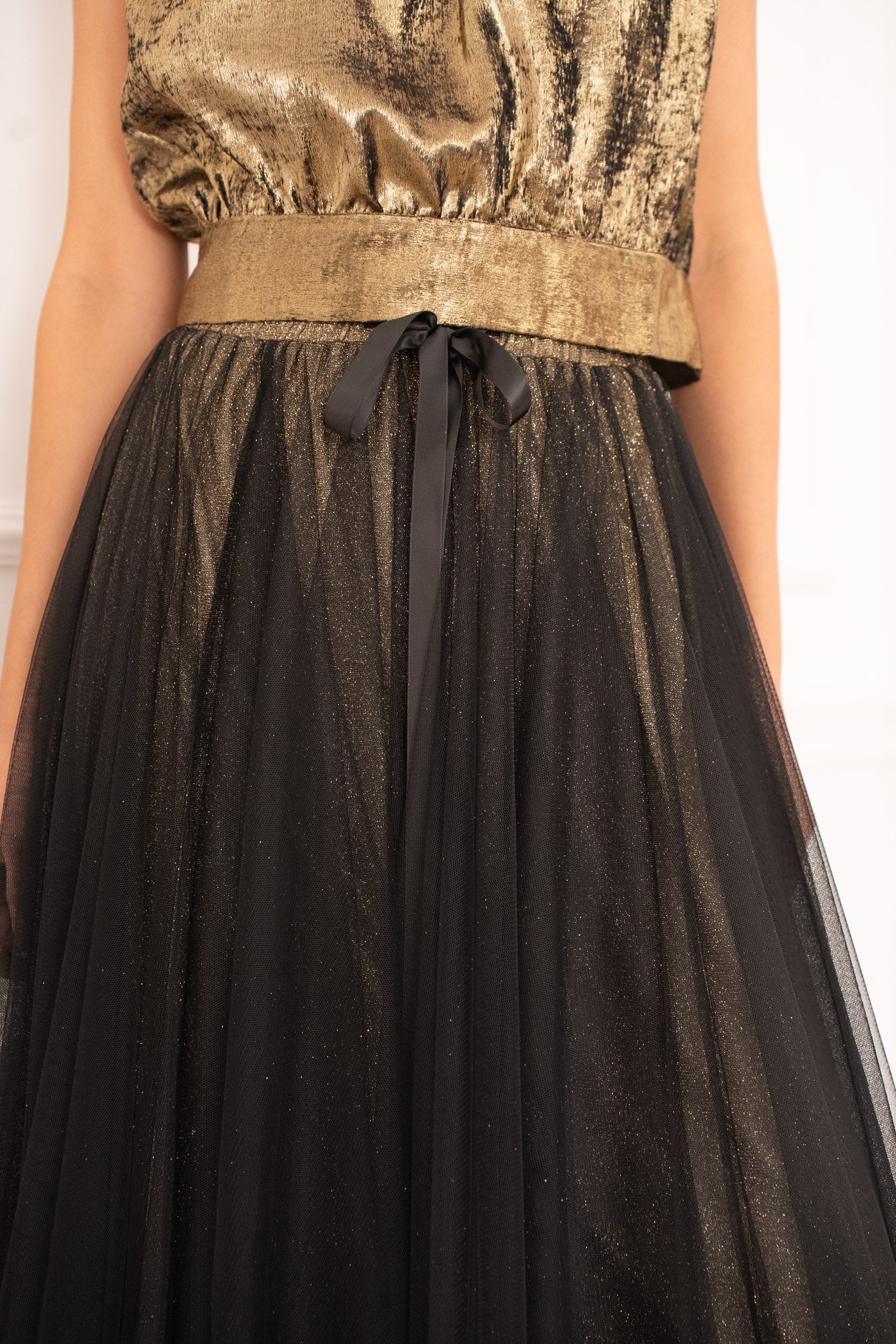 Jupe Aria en tulle à doublure pailletée