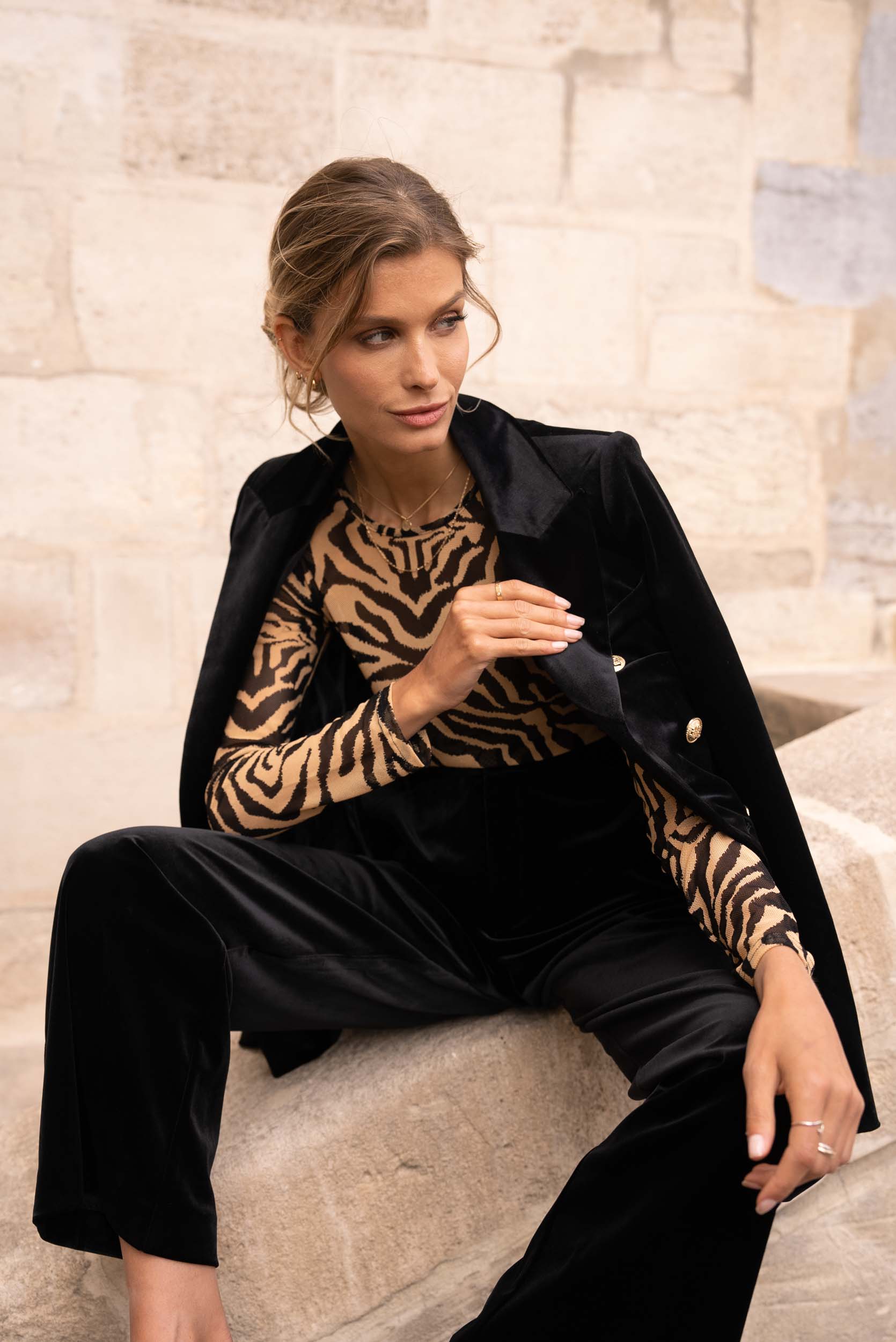 Pantalon Gabrielle en velours