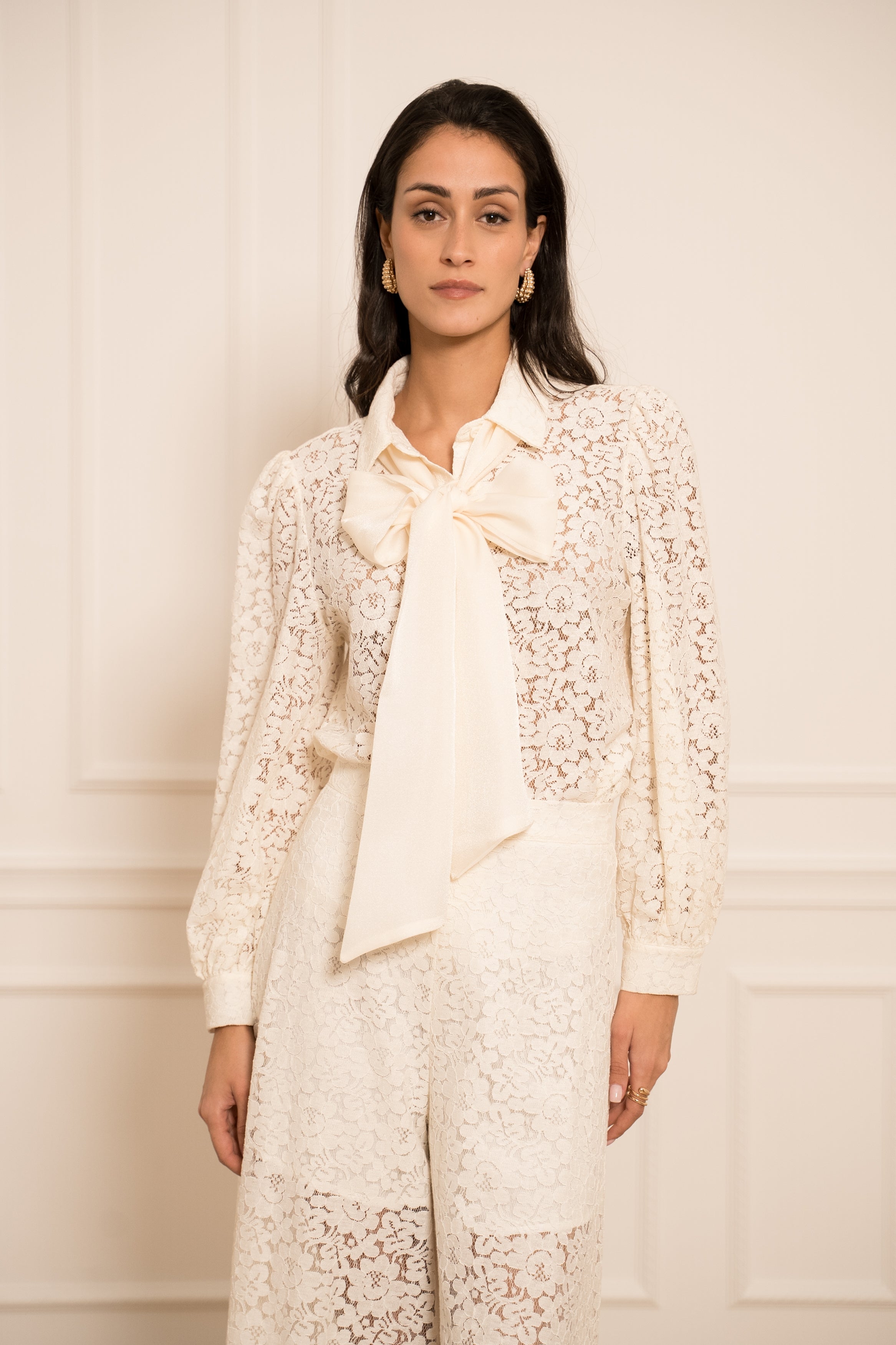 Chemise Charlotte col lavallière
