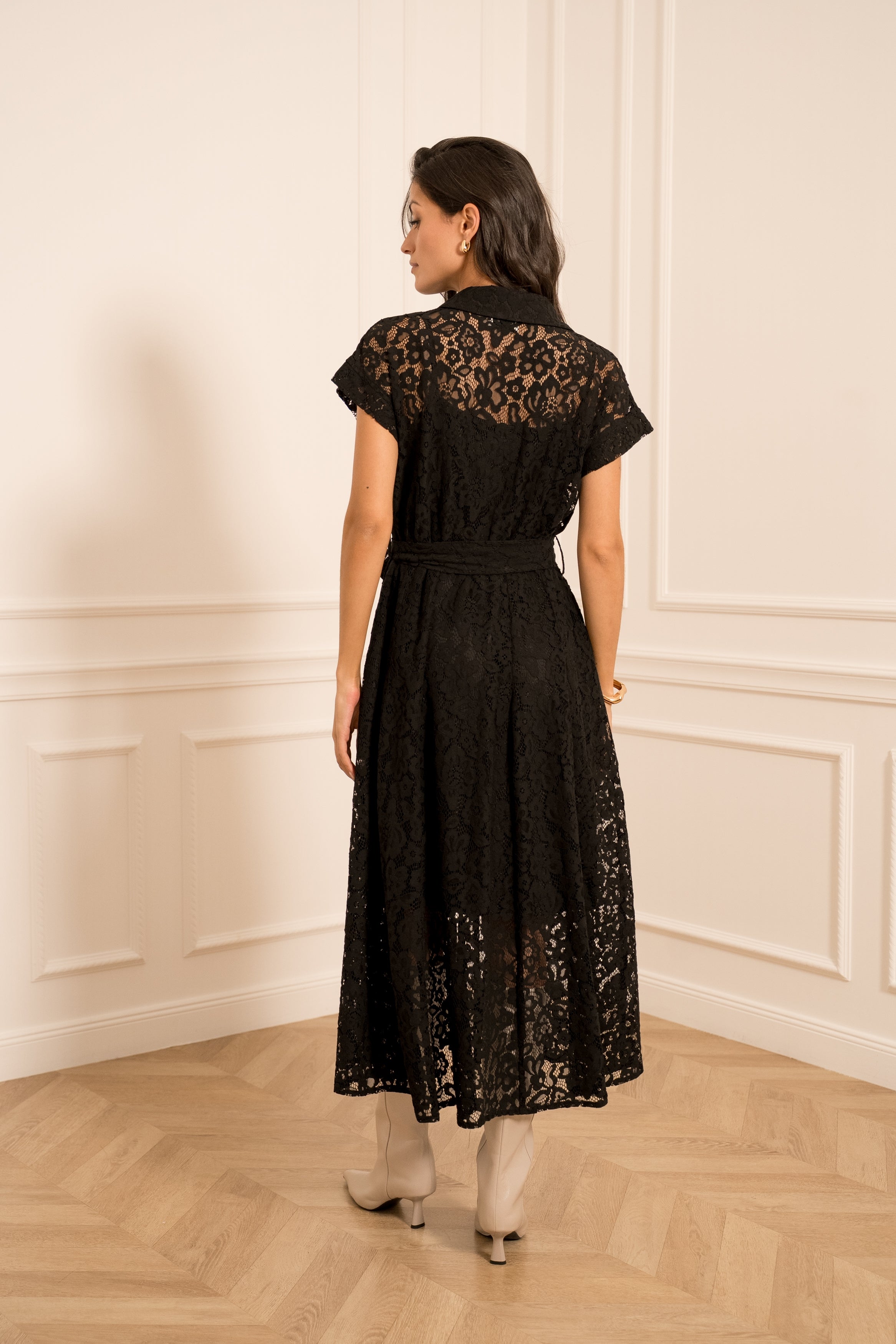 Robe chemise Margot dentelle