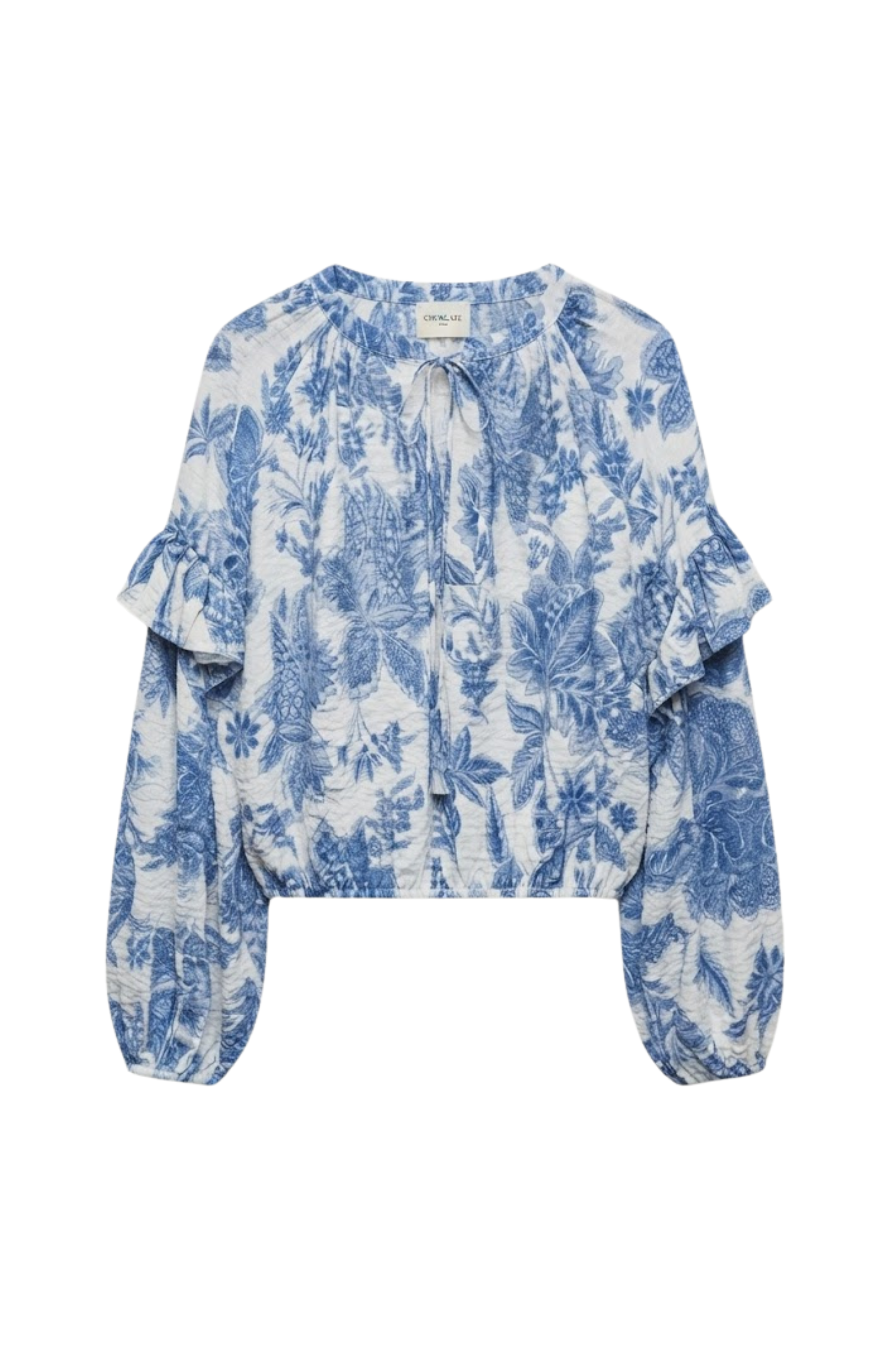 Blouse Cirta imprimée manches ballons