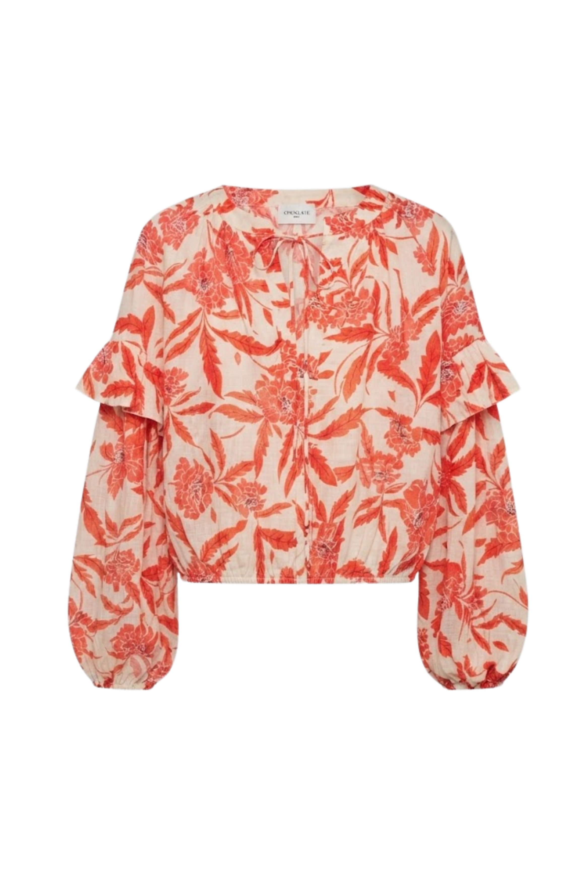 Blouse Cirta imprimée manches ballons