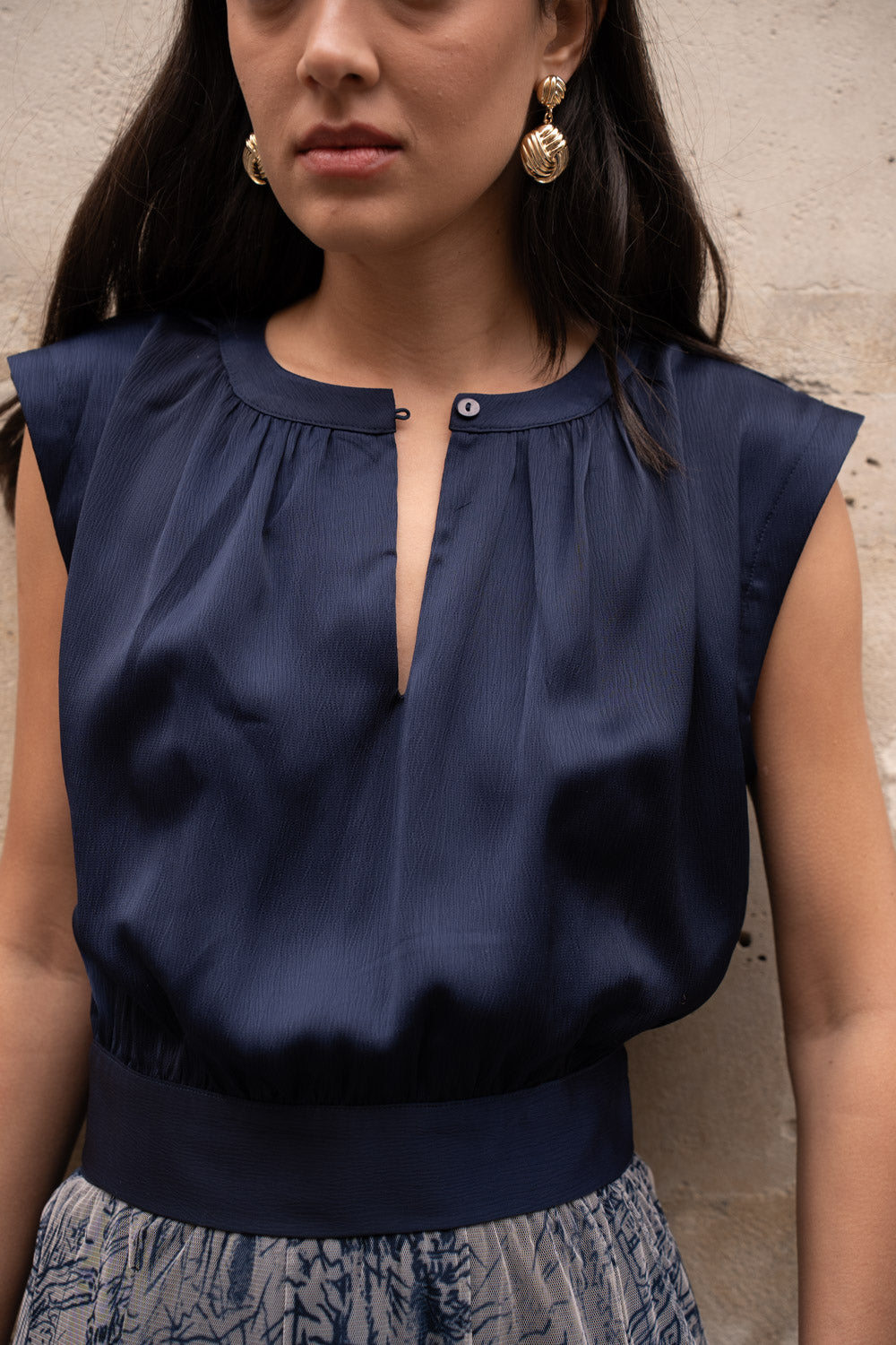 Maguie Silky Crop Top