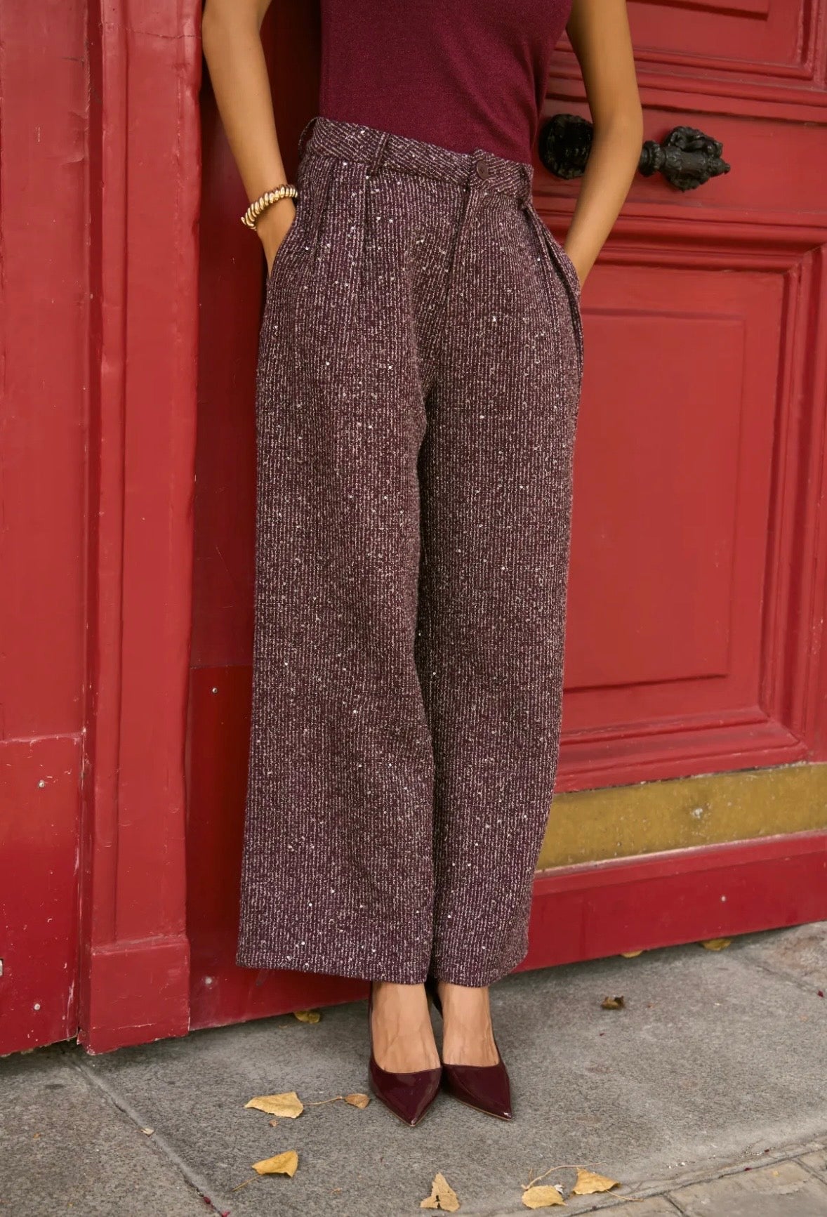 Pantalon Billie en tweed