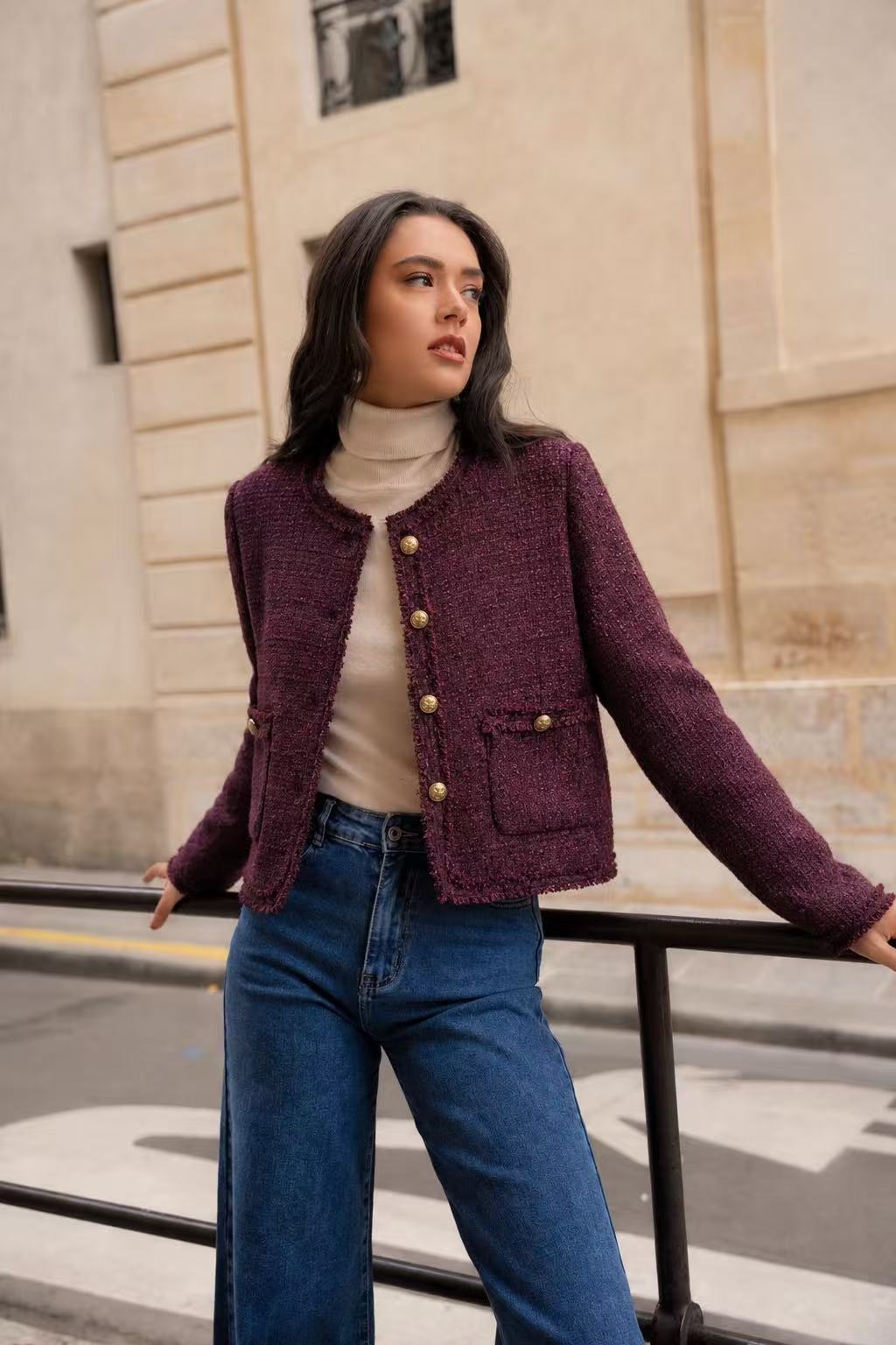 Veste Megan en tweed