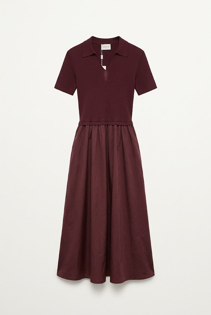 Robe bi-matière Loïs