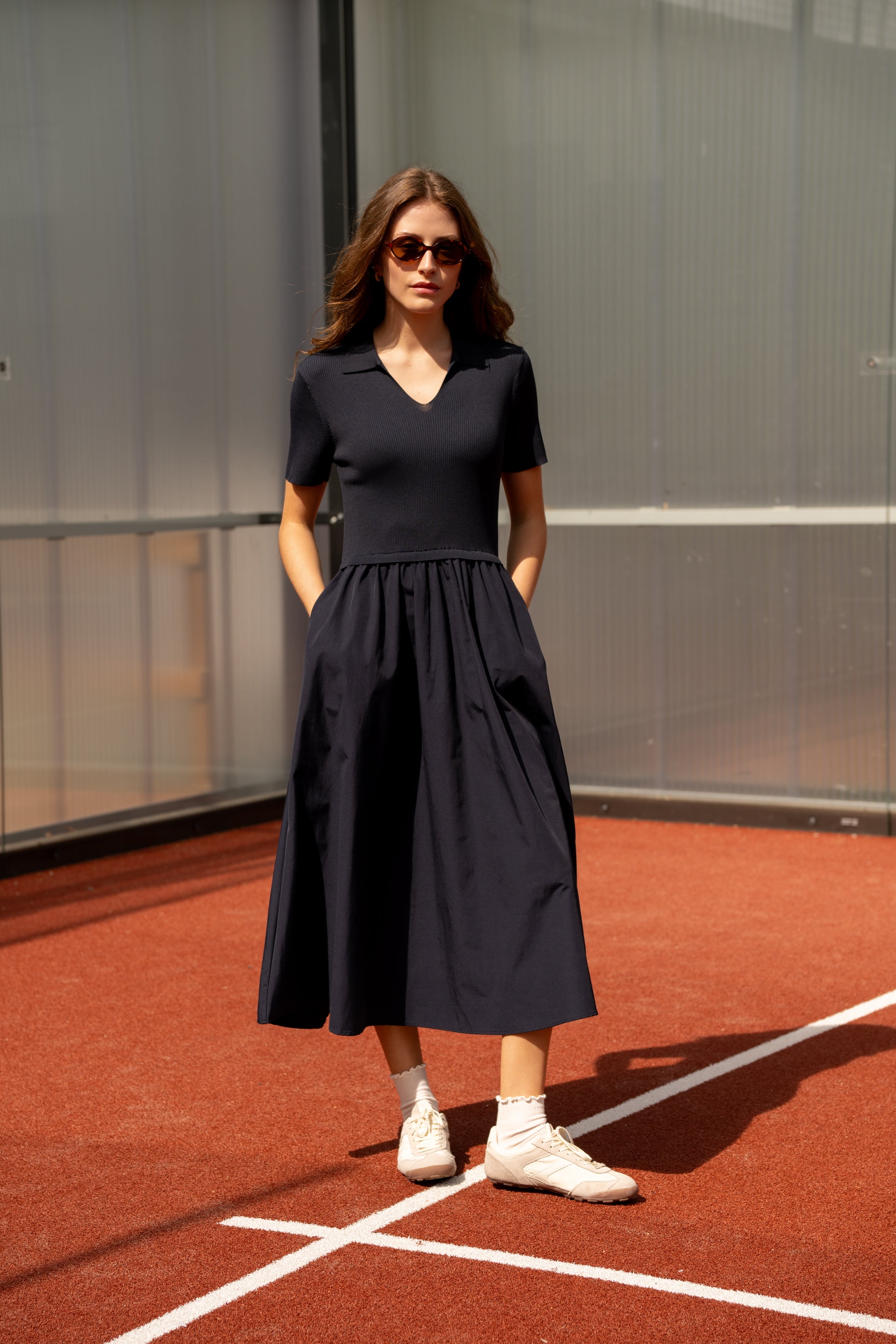 Robe bi-matière Loïs