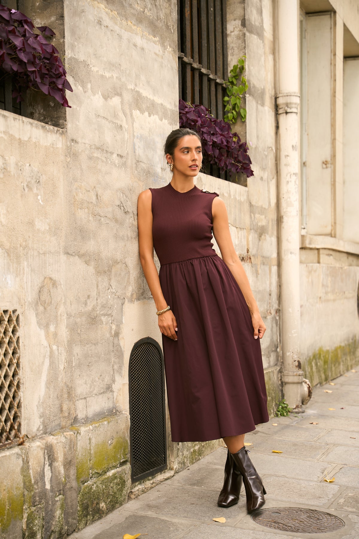 Robe bi-matière Steffi