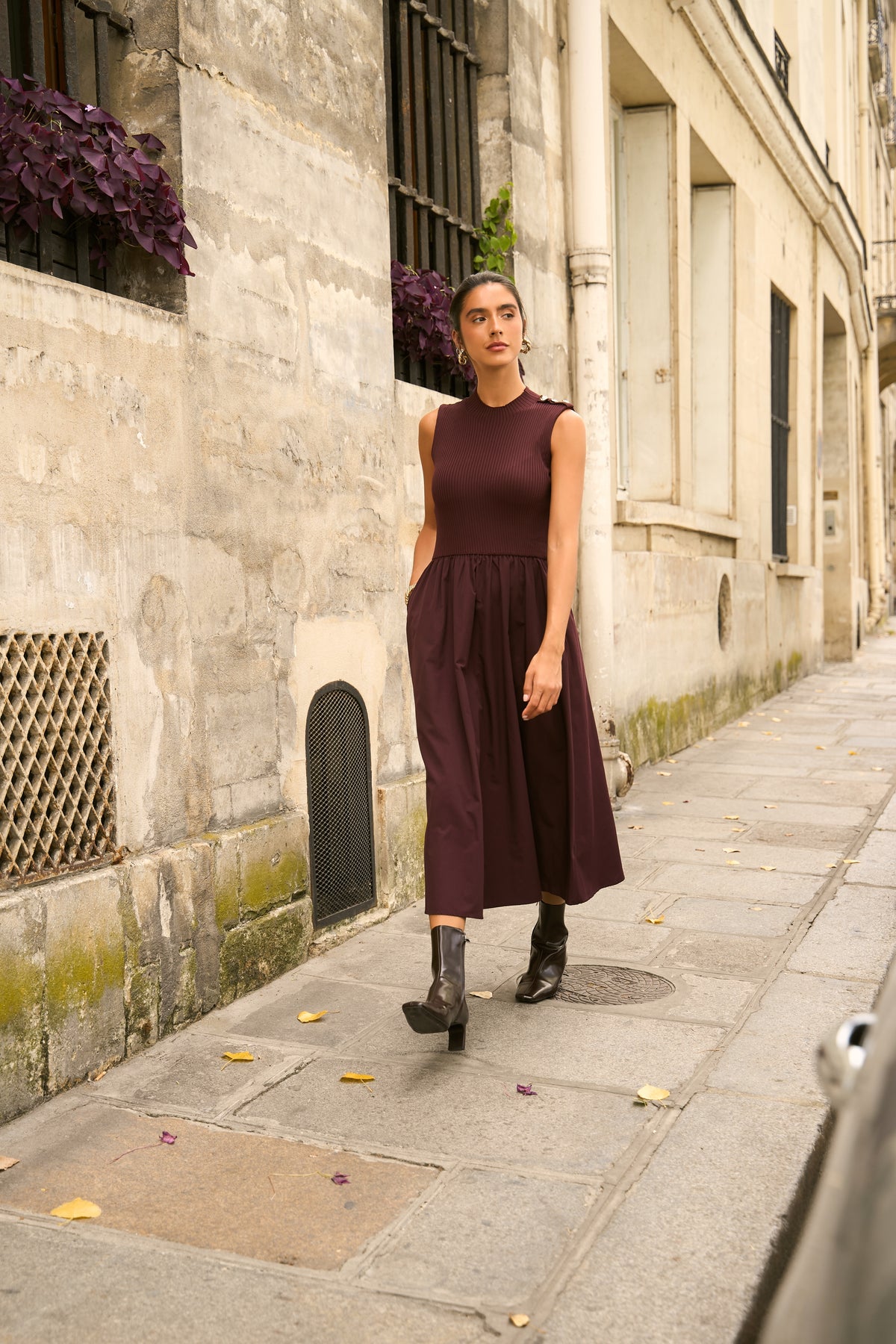 Robe bi-matière Steffi