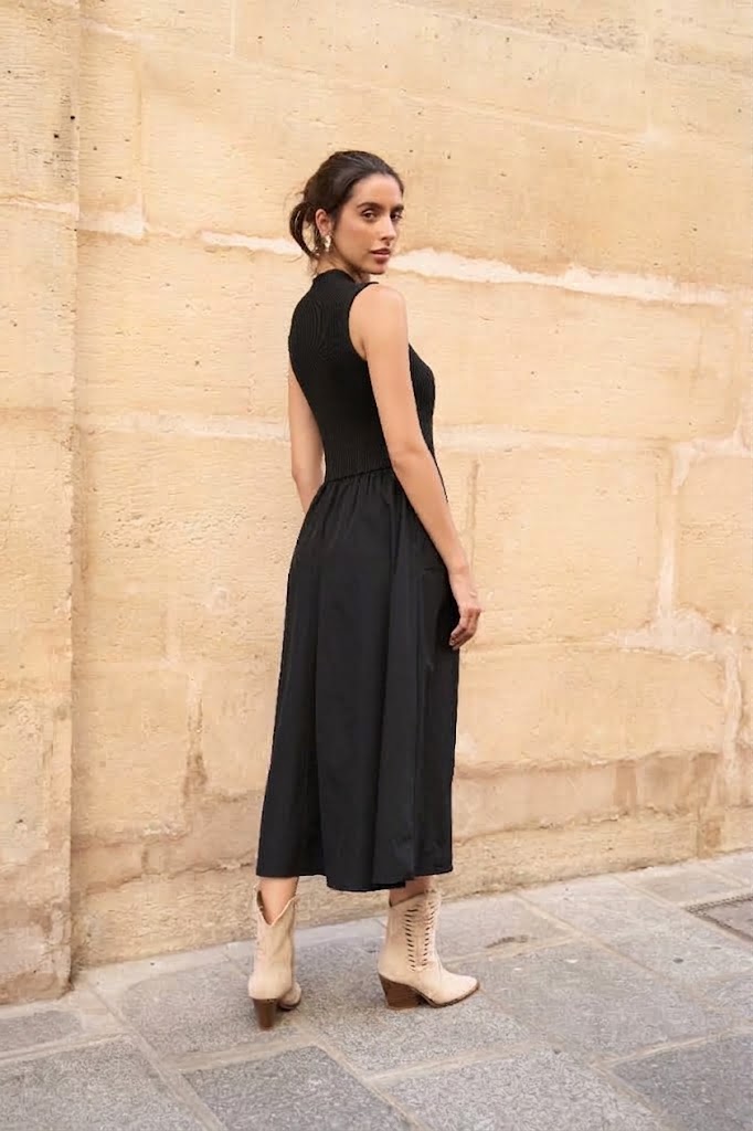Robe bi-matière Steffi