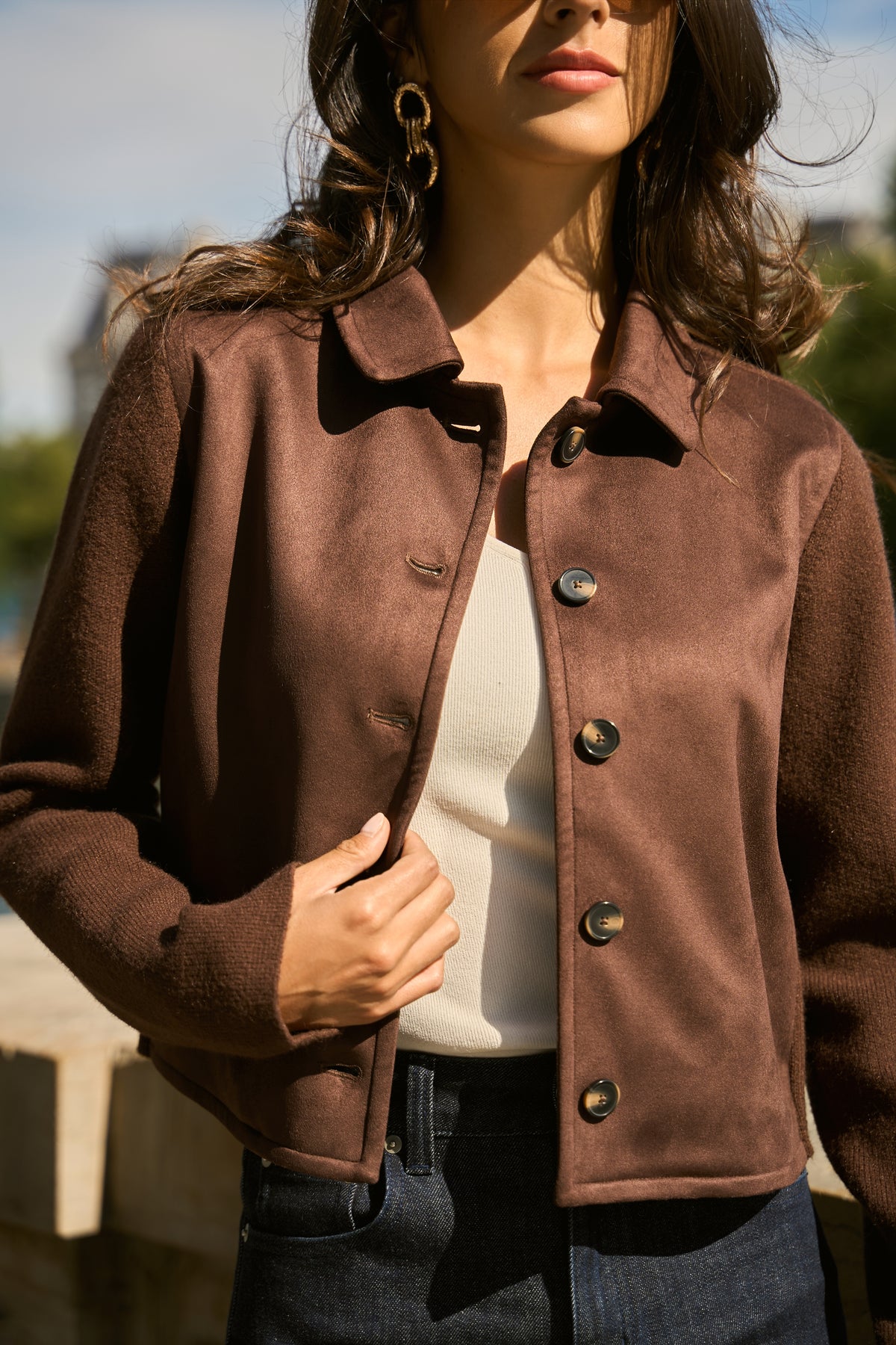Veste bi-matière Gaëlle