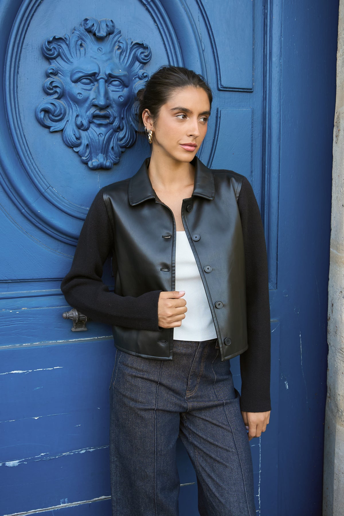 Veste bi-matière Gaëlle