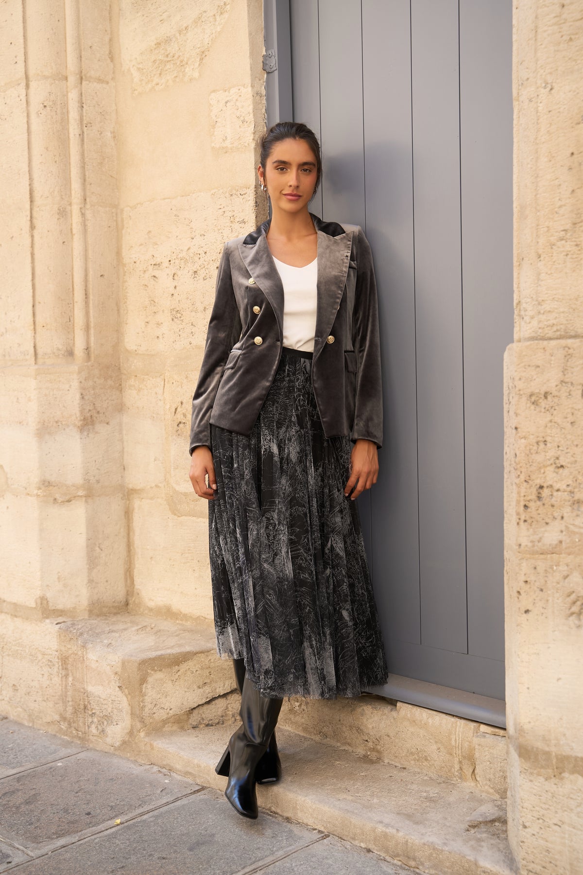 Veste Blazer Gabrielle en velours
