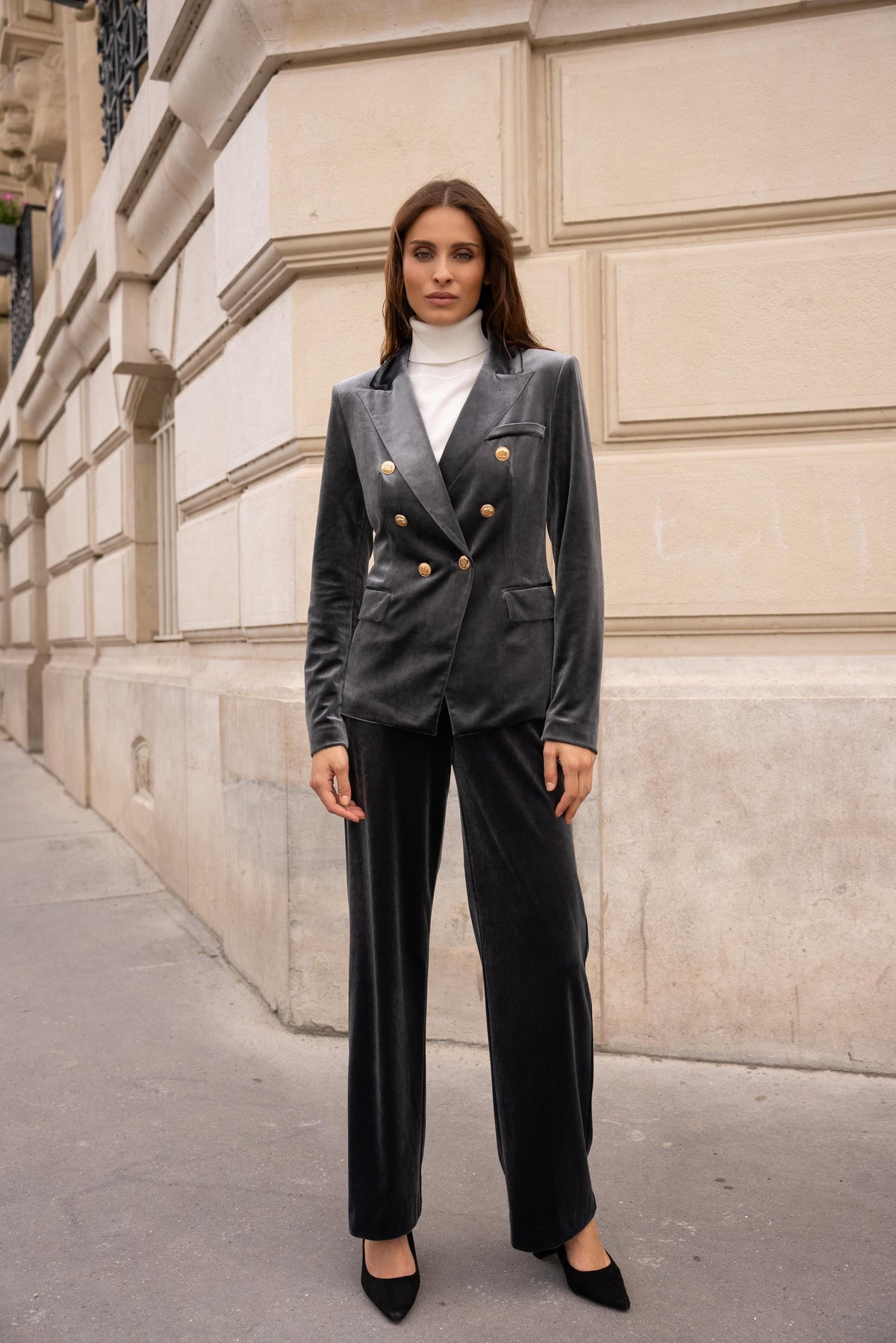 Veste Blazer Gabrielle en velours