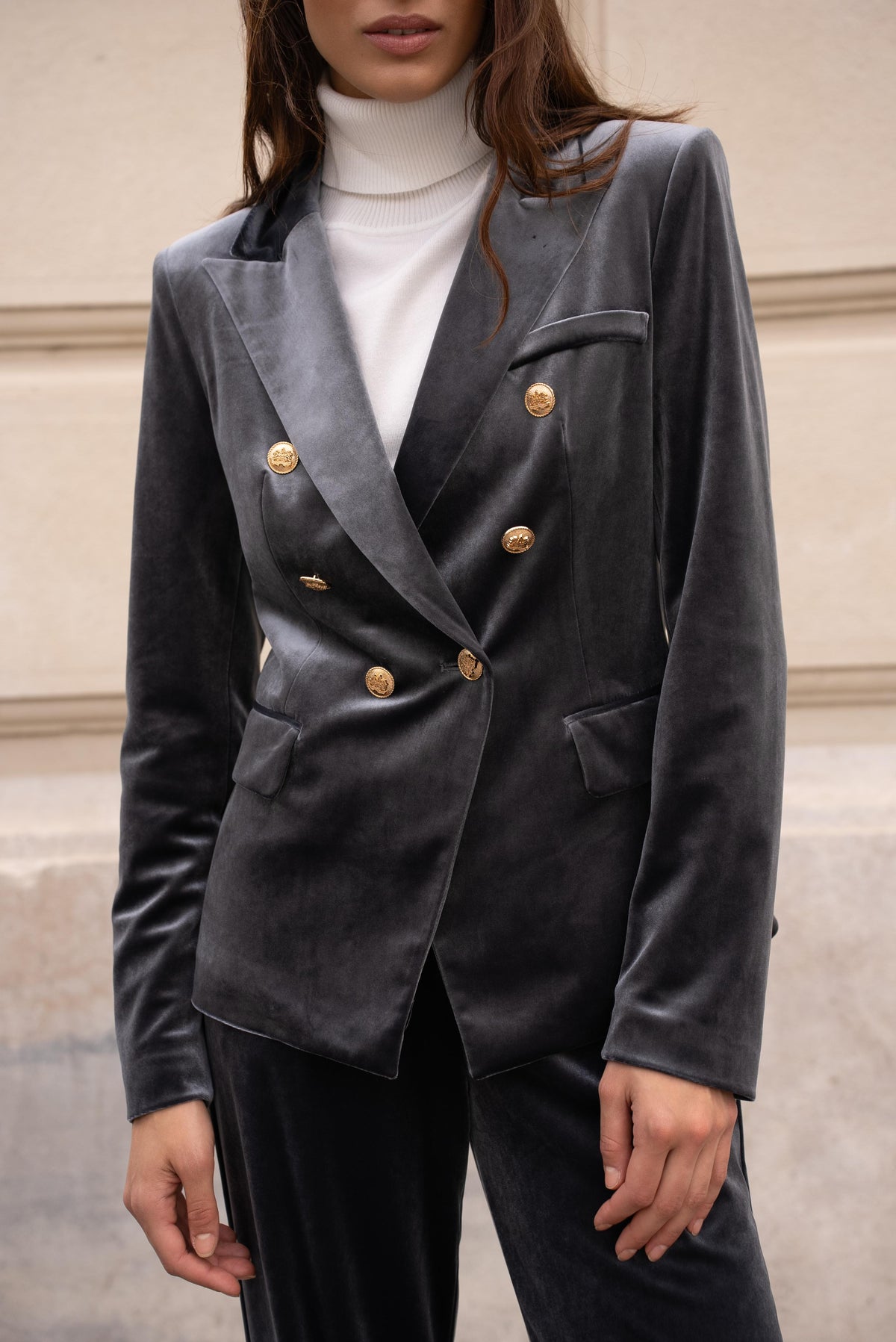 Veste Blazer Gabrielle en velours