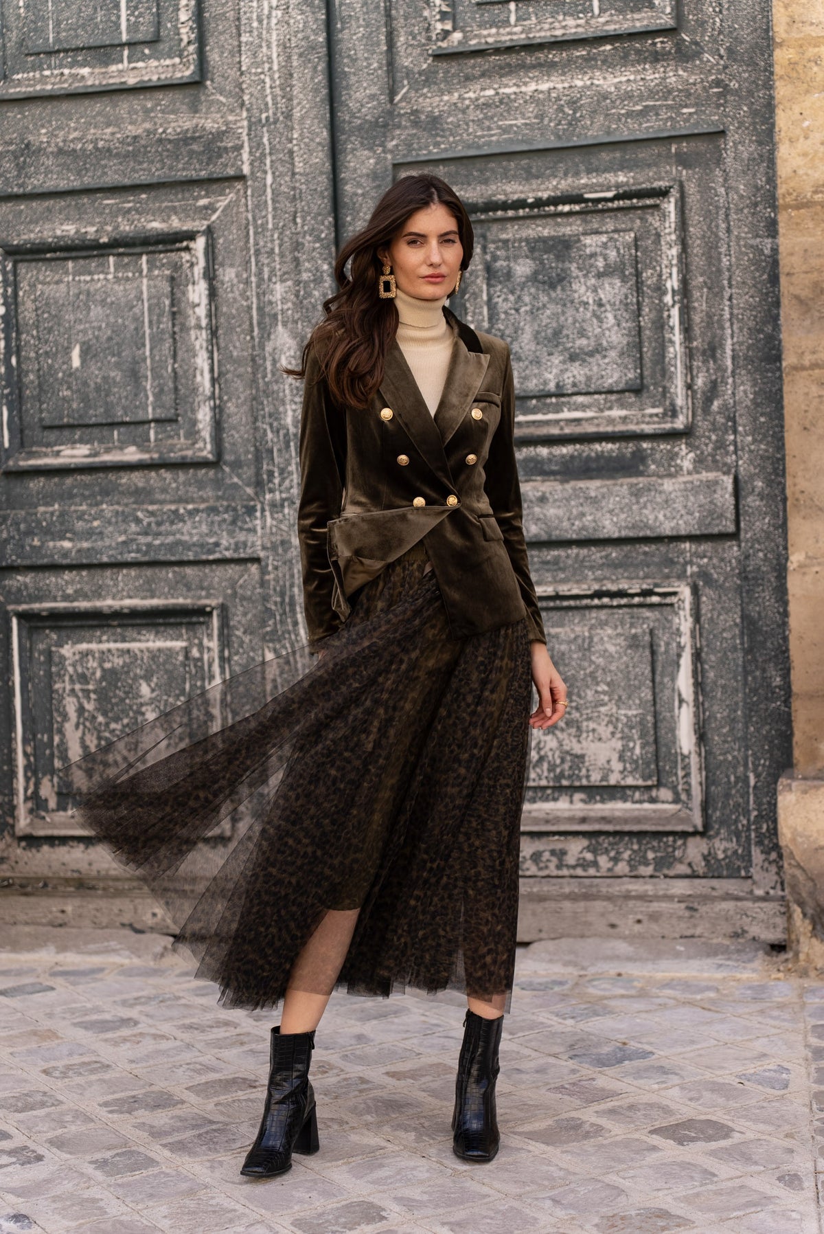 Veste Blazer Gabrielle en velours