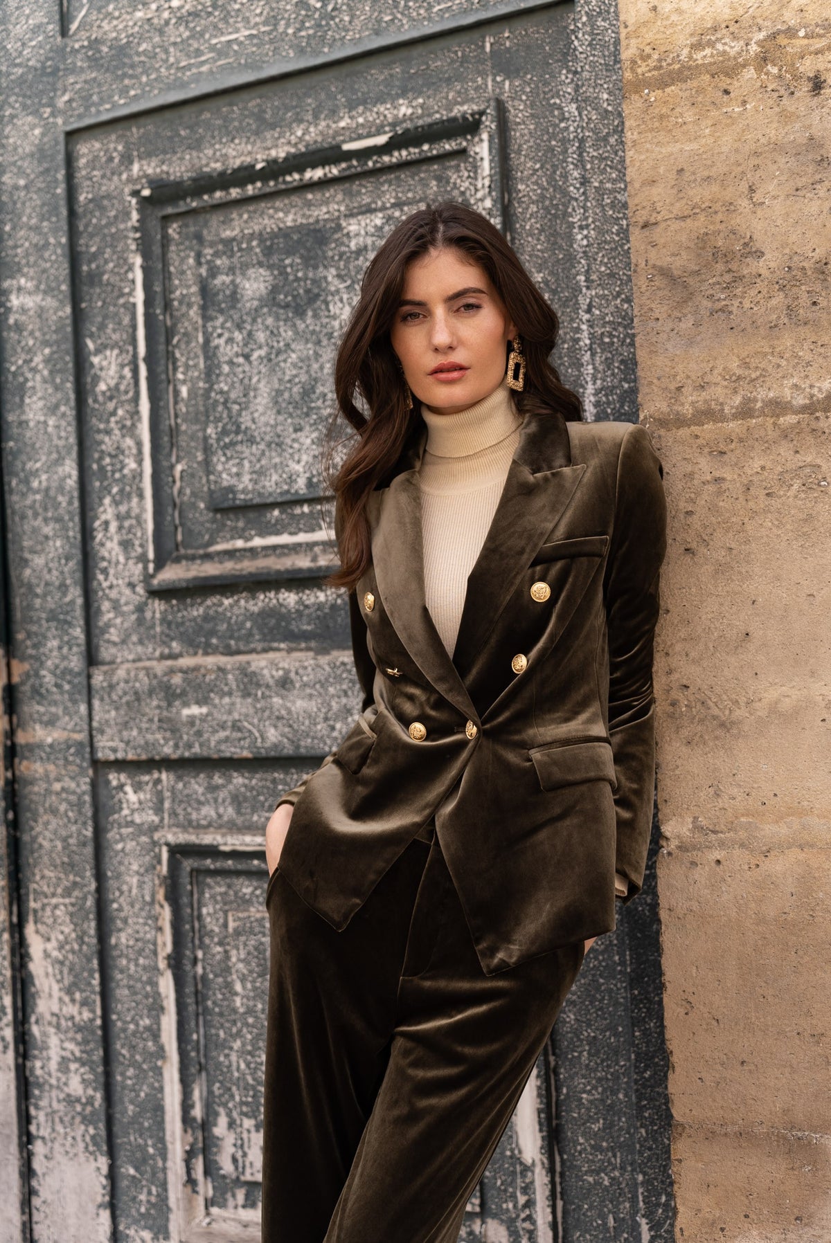 Veste Blazer Gabrielle en velours