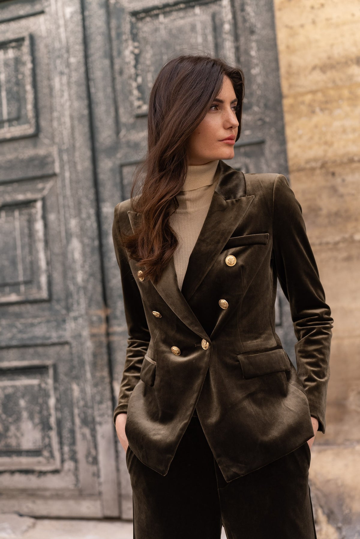 Veste Blazer Gabrielle en velours