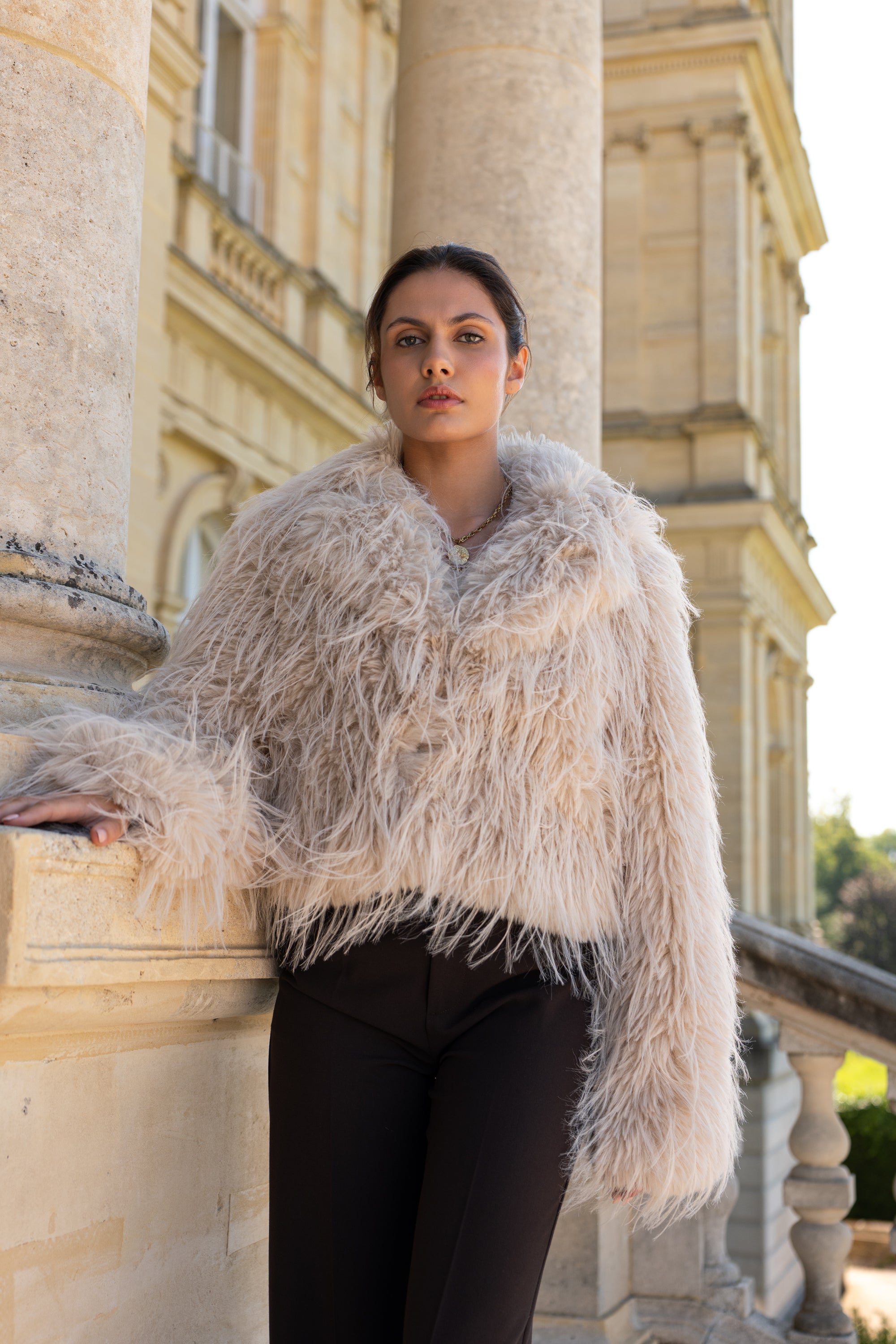 Veste Stockholm en fausse fourrure